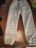 皮爾卡丹（pierre cardin）淺灰色加絨加厚衛褲女冬季2025新款羊羔絨保暖女褲子休閑運動(dòng)褲女 灰色 S 曬單實(shí)拍圖