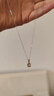 佐卡伊18K金項鏈素金鏈K金配鏈百搭生日禮 X00587 白18K金 曬單實(shí)拍圖