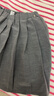 迪士尼兒童新款半身裙秋季短裙童裝百褶裙女童裙子學(xué)院活力百褶裙 灰170 曬單實(shí)拍圖