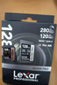 雷克沙（Lexar）128GB SD存儲卡 C10 U3 V60 4K相機內存卡 讀280MB/s 寫(xiě)120MB/s 捕捉光影（1667x升級版） 曬單實(shí)拍圖