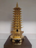 銅師傅《文昌塔（金）》辦公室書(shū)房銅擺件 家居裝飾工藝品 文昌塔 曬單實(shí)拍圖