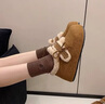 啄木鳥(niǎo)加絨加厚棉鞋女2025新款冬季外穿勃肯鞋增高百搭毛毛鞋保暖雪地靴 駝色【加絨加厚保暖】 37 (235mm) 曬單實(shí)拍圖