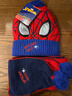 迪士尼（Disney）兒童秋冬款帽子圍巾套裝男童保暖毛絨帽圍脖2025新款毛線(xiàn)帽蜘蛛俠 曬單實(shí)拍圖