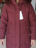 雪中飛媽媽冬裝羽絨服中長(cháng)款50歲奶奶外套騏驥紅色洋氣中老年人女裝衣服 曬單實(shí)拍圖