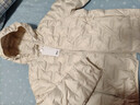 雪中飛羽絨服女短款2025冬季韓版修身百搭輕薄90絨連帽外套奶油淺米M 曬單實(shí)拍圖