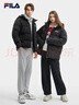 FILA 斐樂(lè )官方情侶羽絨服2025年冬時(shí)尚休閑連帽上衣男女同款保暖外套 曬單實(shí)拍圖