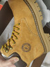 駱駝（CAMEL）【王俊凱同款】馬丁靴男鞋冬季新款高幫大黃靴女戶(hù)外工裝登山靴子 GE122W7757T 金黃色 (男款) 42 曬單實(shí)拍圖