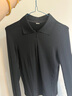 蕉下（beneunder）打底衫女POLO領(lǐng)半拉鏈肌底秋款內搭長(cháng)袖t恤棉感彈力柔膚SF028 曬單實(shí)拍圖