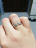 芯奢浪漫花枝情侶對戒一對小眾百搭款戒指七夕紀念日送男女友生日禮物 勿忘我女款 曬單實(shí)拍圖