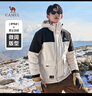 駱駝（CAMEL）男裝工裝羽絨服秋冬款加厚保暖連帽男女同款防寒外套M13CF00100A 曬單實(shí)拍圖