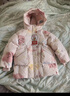 鴨鴨兒童羽絨服中長(cháng)款女童寶寶可愛(ài)加厚時(shí)尚保暖冬季小童裝外套YD 粉色 120 曬單實(shí)拍圖