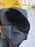 品之德 東北雷鋒帽男護耳冬季加厚保暖棉帽子 戶(hù)外勞保工作帽 黑色（頭圍58-60cm） 曬單實(shí)拍圖