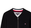 Tommy Hilfiger【拼色袖口】秋冬男裝商務(wù)休閑通勤棒球領(lǐng)開(kāi)衫針織外套 曬單實(shí)拍圖