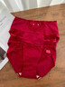 雅鹿本命年紅內褲女紅色女士純棉10A抑菌加長(cháng)襠少女生無(wú)痕三角短褲 【雅致雙蝶褲+甜心蝴蝶結】 2條 L （建議100-120斤） 曬單實(shí)拍圖