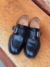 真美詩(shī)董潔同款自由之歌水洗牛皮小皮鞋粗跟樂(lè )福男女鞋 黑色 38 曬單實(shí)拍圖