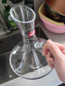 青蘋(píng)果（QINGPINGGUO） 歐式水晶紅酒杯套裝6只家用大號酒杯創(chuàng  )意葡萄醒酒器玻璃高腳杯 帶把醒酒器+魅影六只裝 350ml 曬單實(shí)拍圖