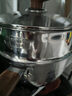 三四鋼雪平鍋內層316L不銹鋼22cm日式奶鍋帶蒸籠食品級無(wú)涂層煮面 38123 曬單實(shí)拍圖