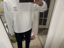 大嘴猴（paul frank）衛衣男士春秋季休閑長(cháng)袖T恤男潮牌外套男上衣男裝 白色加絨 3XL 曬單實(shí)拍圖