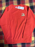 鴻星爾克（ERKE）童裝兒童衛衣男女童套頭圓領(lǐng)秋冬加厚加絨馬年新年新款拜年服紅色 龍焰紅 160 曬單實(shí)拍圖