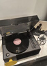 梵尼詩(shī)Donut i5s專(zhuān)業(yè)級臺式桌面黑膠唱片機甜甜圈藍牙音箱留聲機 黑色+紅絲絨喇叭（帶唱片） 曬單實(shí)拍圖