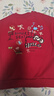 左西女童新年衛衣加絨加厚保暖上衣2025新款兒童馬年過(guò)年服 紅色 130 曬單實(shí)拍圖