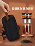 ZENS 哲品派杯個(gè)人專(zhuān)用高端泡茶杯茶水分離杯快客杯辦公室飄逸杯便攜式茶具 【升級款防燙易清洗】黑色 曬單實(shí)拍圖