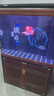 森森魚(yú)缸大型超白玻璃水族箱客廳中式復古底過(guò)濾免換水金魚(yú)缸龍魚(yú)缸 靠墻款100長(cháng)34.5寬83缸高74柜高 曬單實(shí)拍圖