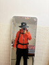 迪卡儂（DECATHLON）硬殼沖鋒衣男女戶(hù)外休閑登山徒步防風(fēng)防水夾克風(fēng)衣MH500外套 男-丹霞橙 M 曬單實(shí)拍圖
