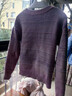 德瑪納【暮云繾綣】冬季含綿羊毛線(xiàn)衫漸變不規則寬松藝術(shù)感針織衫女上衣 曬單實(shí)拍圖