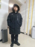 李寧（LI-NING）羽絨服男中長(cháng)款冬季新品連帽防風(fēng)加厚運動(dòng)服鴨絨保暖寬松休閑外套 標準黑 2XL (185) 曬單實(shí)拍圖