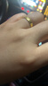 晨代驕999足金包銀碎碎冰黃金戒指男女對戒指環(huán)結婚通用活口情侶對戒禮 金包銀碎碎冰女戒開(kāi)口【約1.5克 曬單實(shí)拍圖