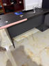 辦公桌老板桌單人臺式辦公室桌椅組合員工位書(shū)桌輕奢家用電腦桌 特惠【加厚32桌面】140*60黑胡桃 曬單實(shí)拍圖