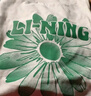 李寧圓領(lǐng)短袖T恤女子夏季潮流復古寬松文化衫運動(dòng)上衣 花灰瓦灰色-6 M 曬單實(shí)拍圖