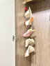 煦凜【日本】吸盤(pán)掛帽子收納免打孔門(mén)后圍巾衣帽掛鉤展示架包包置物架 【奶白黃】（5個(gè)裝）配/吸盤(pán)+S彎鉤 【自由組合 環(huán)環(huán)相扣】 曬單實(shí)拍圖