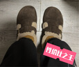 卓詩(shī)尼【潦草小狗】小熊鞋2025冬新款勃肯鞋保暖棉鞋毛毛雪地靴 深棕 37 曬單實(shí)拍圖