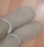 儷韻小屋（LiYunHouSe）防水雪地靴女士冬季棉鞋媽媽鞋加絨加厚防滑保暖棉靴平底 卡其色 冬季加絨加厚 38 曬單實(shí)拍圖