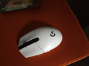羅技（G）G304 LIGHTSPEED無(wú)線(xiàn)鼠標 游戲鼠標 輕質(zhì)便攜 絕地求生FPS鼠標英雄聯(lián)盟LOL吃雞 生日禮物 白色 曬單實(shí)拍圖
