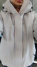 鴨鴨（YAYA）王一博同款羽絨服男士短款2025年冬季新款工裝派克服防寒厚外套女 淺灰色 【王一博男女同款+90絨/-20°C】 M 【110-130斤】 曬單實(shí)拍圖