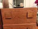 法莎蒂中古風(fēng)斗柜客廳靠墻儲物柜臥室床頭電視柜復古餐邊柜 【胡桃色】卡門(mén)柜*3【整裝發(fā)貨】 曬單實(shí)拍圖