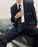 花花公子春秋韓版休閑西裝外套男款黑色寬松學(xué)生正裝商務(wù)西服套裝男士潮流 黑色單西服【送領(lǐng)帶】】 XL 【推薦115-135斤】 曬單實(shí)拍圖
