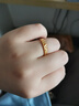 周大?；使谧憬鹗罪椈榧撄S金戒指女活口戒(工費:120計價(jià))EOF1601 足金 約2.70g 曬單實(shí)拍圖