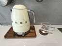 SMEG/斯麥格復古電熱水壺KLF04燒水壺大容量家用不銹鋼恒溫養生壺泡茶熱牛奶自動(dòng)斷電保溫生日新年禮物 1.7L 奶白色 曬單實(shí)拍圖