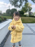G.duck女童外套秋冬2025新款兒童羊羔毛上衣女寶寶冬裝加絨加厚毛毛大衣 黃色 90 cm 曬單實(shí)拍圖