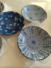 美濃燒 日本原裝進(jìn)口餐具 日式盤(pán)子家用創(chuàng  )意菜盤(pán)水果盤(pán) 8英寸餐盤(pán)套裝 藍繪盤(pán)5件套 8英寸 曬單實(shí)拍圖