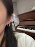 戚小米s999純銀耳環(huán)女耳圈耳骨釘養耳洞耳骨環(huán)高級感素圈耳扣耳釘耳飾男 999足銀8mm耳環(huán)一對 【適合耳骨佩戴】 曬單實(shí)拍圖