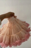 舞丘比tutu裙女童兔兔蓬蓬裙子公主裙突突蛋糕裙兒童嬰兒寶寶凸凸半身裙 漸變色【單件裙子】 S碼【身高100-120cm】 曬單實(shí)拍圖