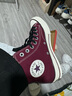 匡威（Converse）CONVERSE匡威1970S秋冬新品運動(dòng)男女休閑板鞋圣誕深酒紅色A17904C A17904C 41 曬單實(shí)拍圖