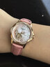 流浪琴撫瑞士原裝正品進(jìn)口女士手表潮流飛輪機械表送禮首選生日禮物女表 貝母盤(pán)玫金粉面粉帶 30mm 曬單實(shí)拍圖