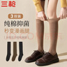 三槍【茸絨系列】毛圈小腿襪女士襪子女士大腿襪日式j(luò )k小清新長(cháng)襪女 曬單實(shí)拍圖