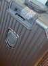 袋鼠（KANGAROO）鋁框行李箱大容量加厚多功能拉桿箱學(xué)生結實(shí)耐用可坐旅行箱密碼箱 太空銀 【全封閉內襯+折疊杯架】 22英寸  【商務(wù)出差】 曬單實(shí)拍圖